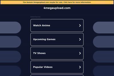 4megaupload.com screenshot