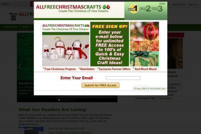 allfreechristmascrafts.com screenshot