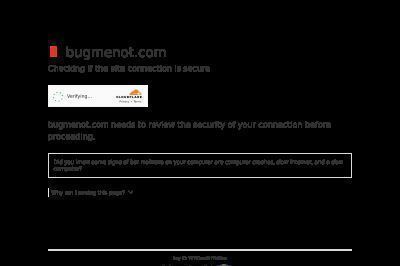 bugmenot.com screenshot