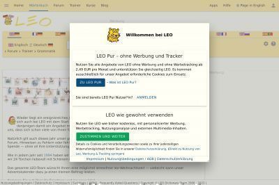 dict.leo.org screenshot
