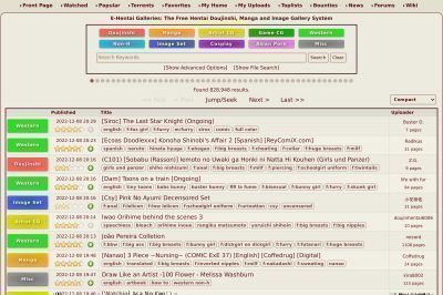 e-hentai.org screenshot