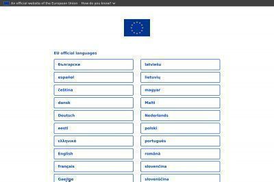 europa.eu screenshot