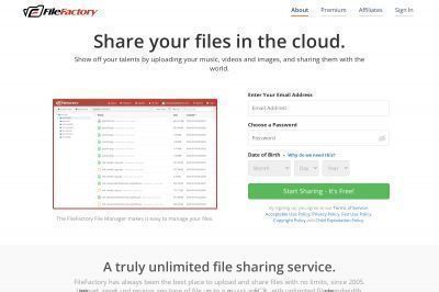 filefactory.com screenshot