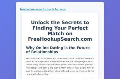 freehookupsearch.com screenshot