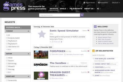 gamespress.com screenshot