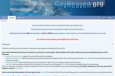 gayheaven.org screenshot