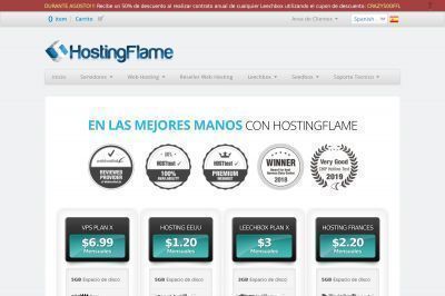 hostingflame.org screenshot