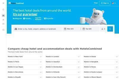 hotelscombined.com screenshot