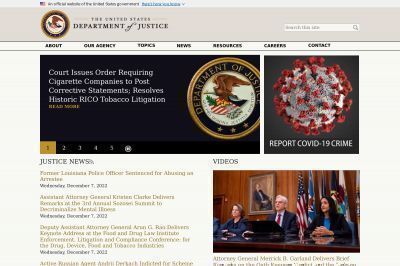 justice.gov screenshot