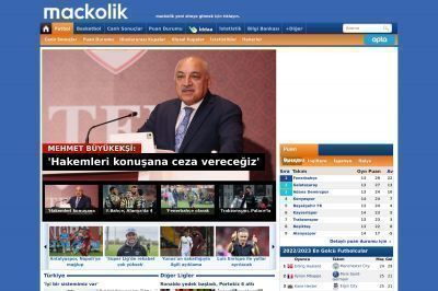 mackolik.com screenshot