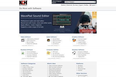 nchsoftware.com screenshot