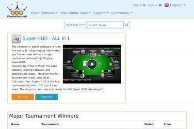 pokerprolabs.com screenshot
