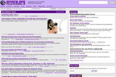 prince.org screenshot