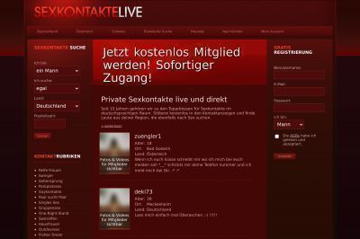 sexkontaktelive.com screenshot
