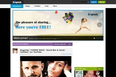 skyrock.com screenshot