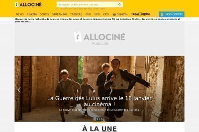 allocine.fr screenshot