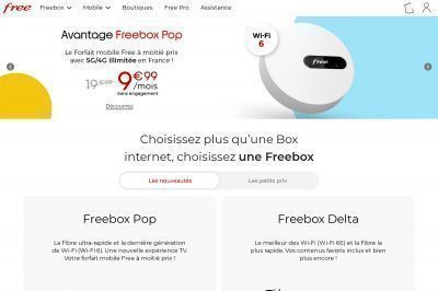 free.fr screenshot
