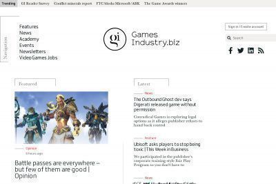 gamesindustry.biz screenshot