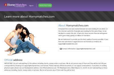 hornymatches.com screenshot