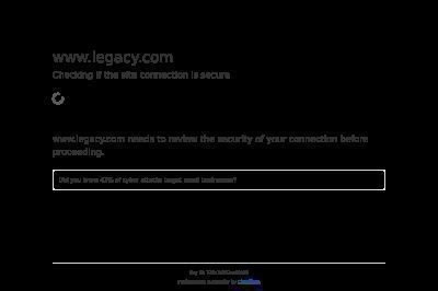 legacy.com screenshot