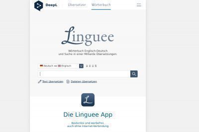 linguee.de screenshot