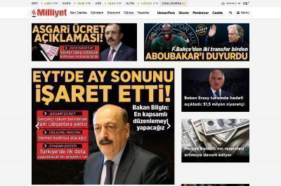 milliyet.com.tr screenshot