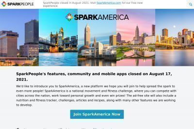 sparkpeople.com screenshot