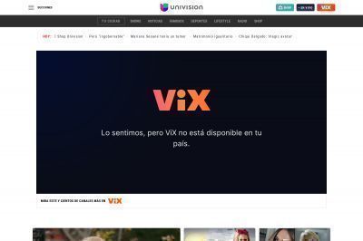 univision.com screenshot