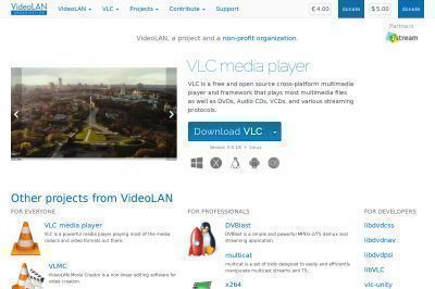 videolan.org screenshot