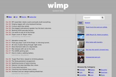 wimp.com screenshot