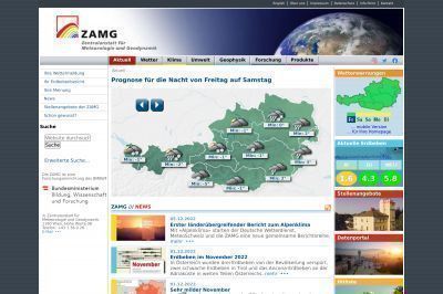 zamg.ac.at screenshot