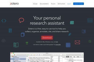 zotero.org screenshot